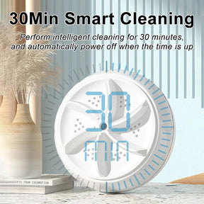 60W Portable Turbo Washing Machine Hight Power Mini Ultrasonic Washer for Baby Clothes Underwear Socks Business Trip Travel
