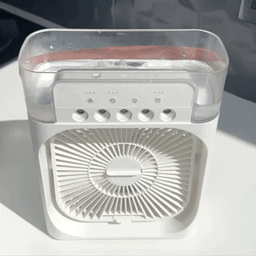 Portable Mini Air Conditioner, Personal Air Cooler Fan, with 3Speed Gear and 7 Colors LED Light