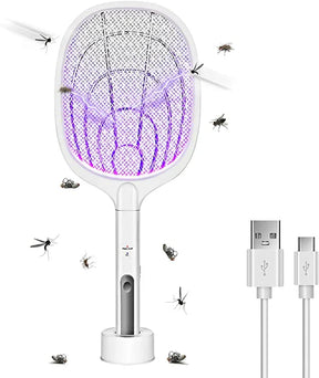 2-in-1 Electric Mosquito Killer Racket Swatter & Mosquito Standee & Hand Racket