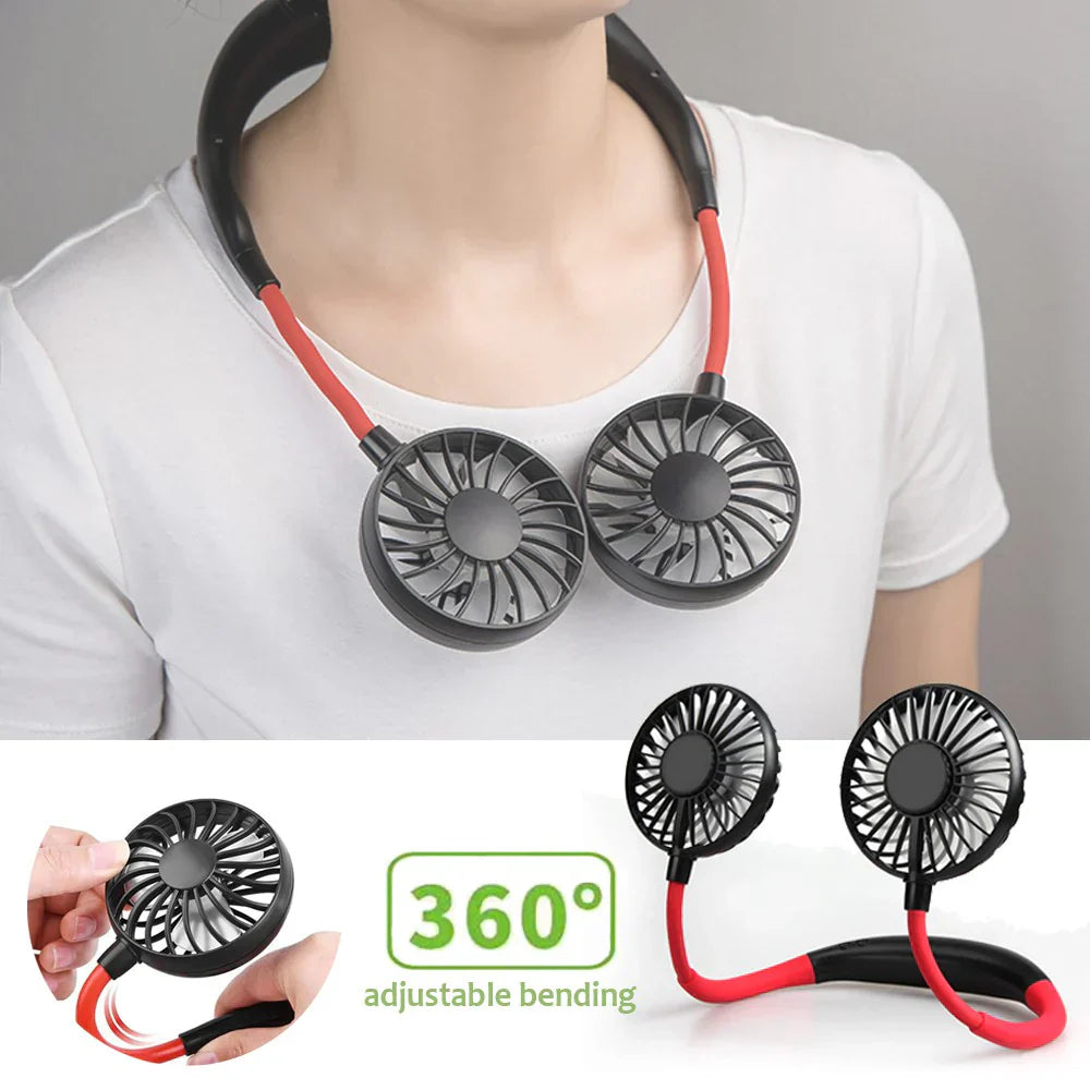 Beat this Hot Summer - Get Portable Double Gear Speed Neck Fan