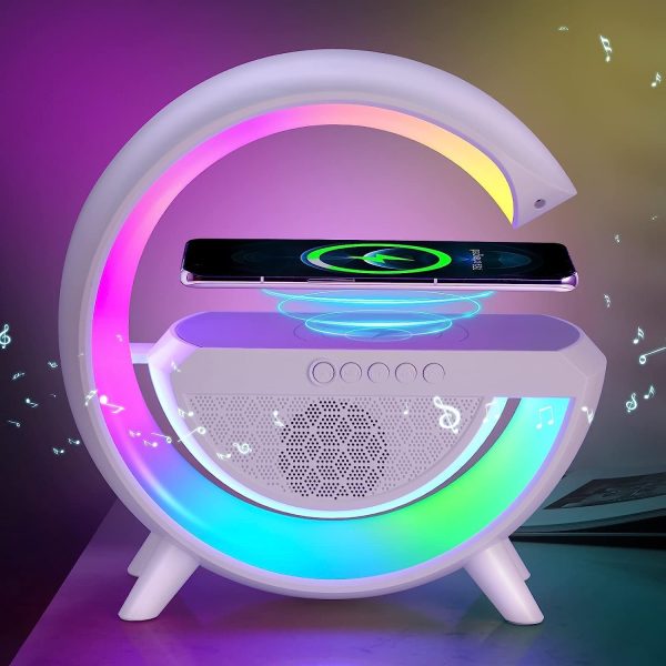 2024 New LED Wireless Charger Desk Table Lamp, Night Light Lamp, Smart Bluetooth, Speaker Atmosphere Table Lamps