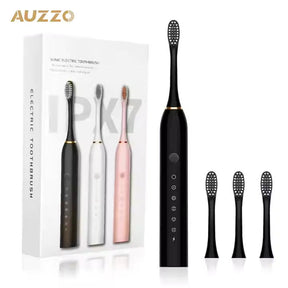 Rechargeable Electric Toothbrush for Kids, Adults - Free USB 3 Brushes