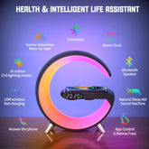 2024 New LED Wireless Charger Desk Table Lamp, Night Light Lamp, Smart Bluetooth, Speaker Atmosphere Table Lamps