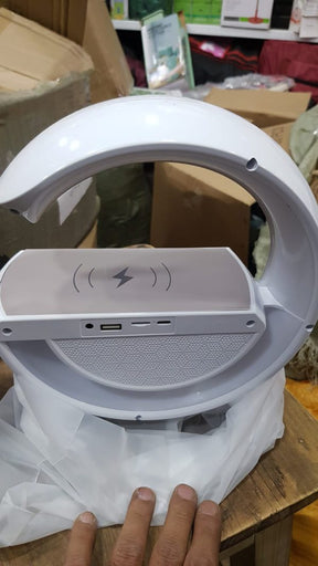 2024 New LED Wireless Charger Desk Table Lamp, Night Light Lamp, Smart Bluetooth, Speaker Atmosphere Table Lamps