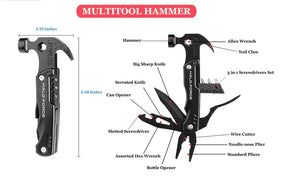 15 All-in 1 Multifunction Hammer and Plier, Screw Drivers, Knives.
