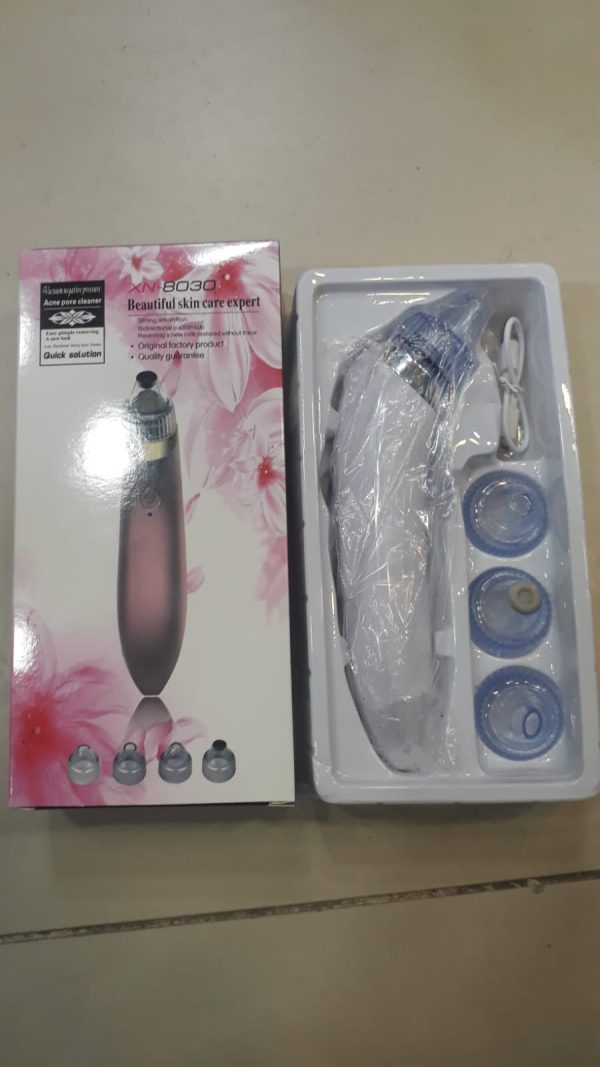 Electric Blackhead Remover: Pore Cleaning Vacuum with 4 Replacement Heads