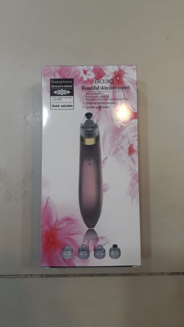 Electric Blackhead Remover: Pore Cleaning Vacuum with 4 Replacement Heads