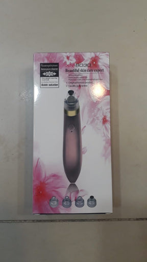 Electric Blackhead Remover: Pore Cleaning Vacuum with 4 Replacement Heads