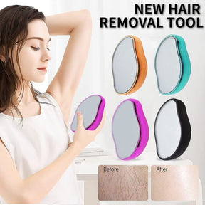 "Crystal Hair Eraser: Gentle Hair Removal for Arms, Legs, and Back"