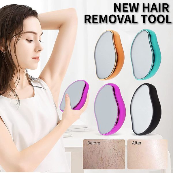 "Crystal Hair Eraser: Gentle Hair Removal for Arms, Legs, and Back"
