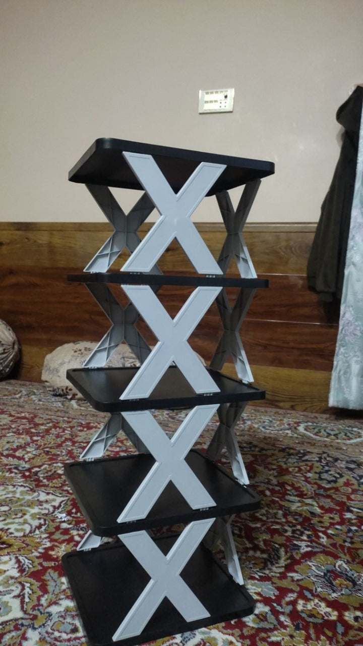 5 Layers Vertical Space-Saving Shoe Rack Organizer