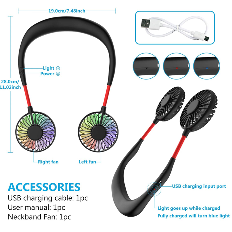 Beat this Hot Summer - Get Portable Double Gear Speed Neck Fan