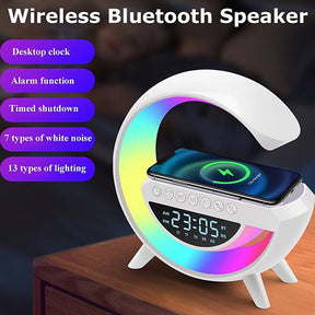 2024 New LED Wireless Charger Desk Table Lamp, Night Light Lamp, Smart Bluetooth, Speaker Atmosphere Table Lamps