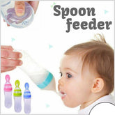 "Silicone Baby Spoon Feeder Bottle Feeding"