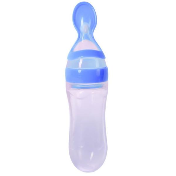 "Silicone Baby Spoon Feeder Bottle Feeding"