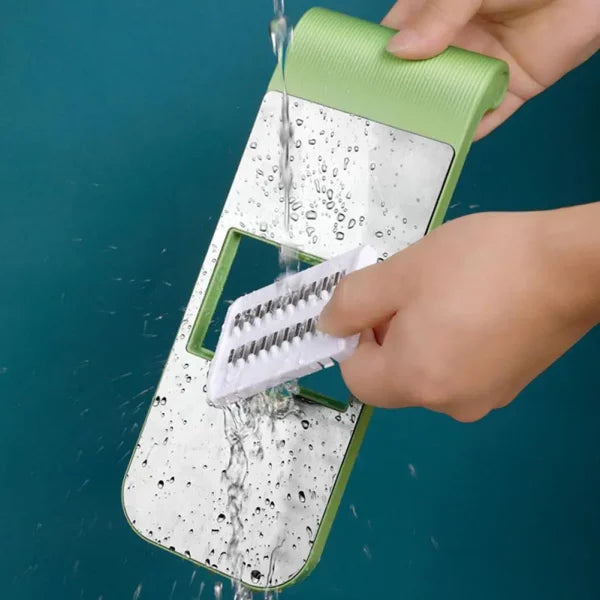"Multifunctional Stainless Steel Vegetable Cutter: Slicer, Shredder, Peeler, and More!"
