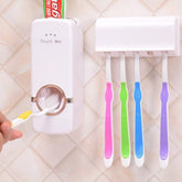 Automatic Toothpaste, Dispenser: Easy Squeeze & Holder Set