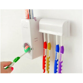 Automatic Toothpaste, Dispenser: Easy Squeeze & Holder Set