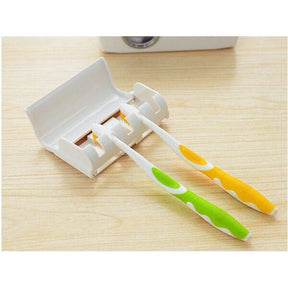 Automatic Toothpaste, Dispenser: Easy Squeeze & Holder Set